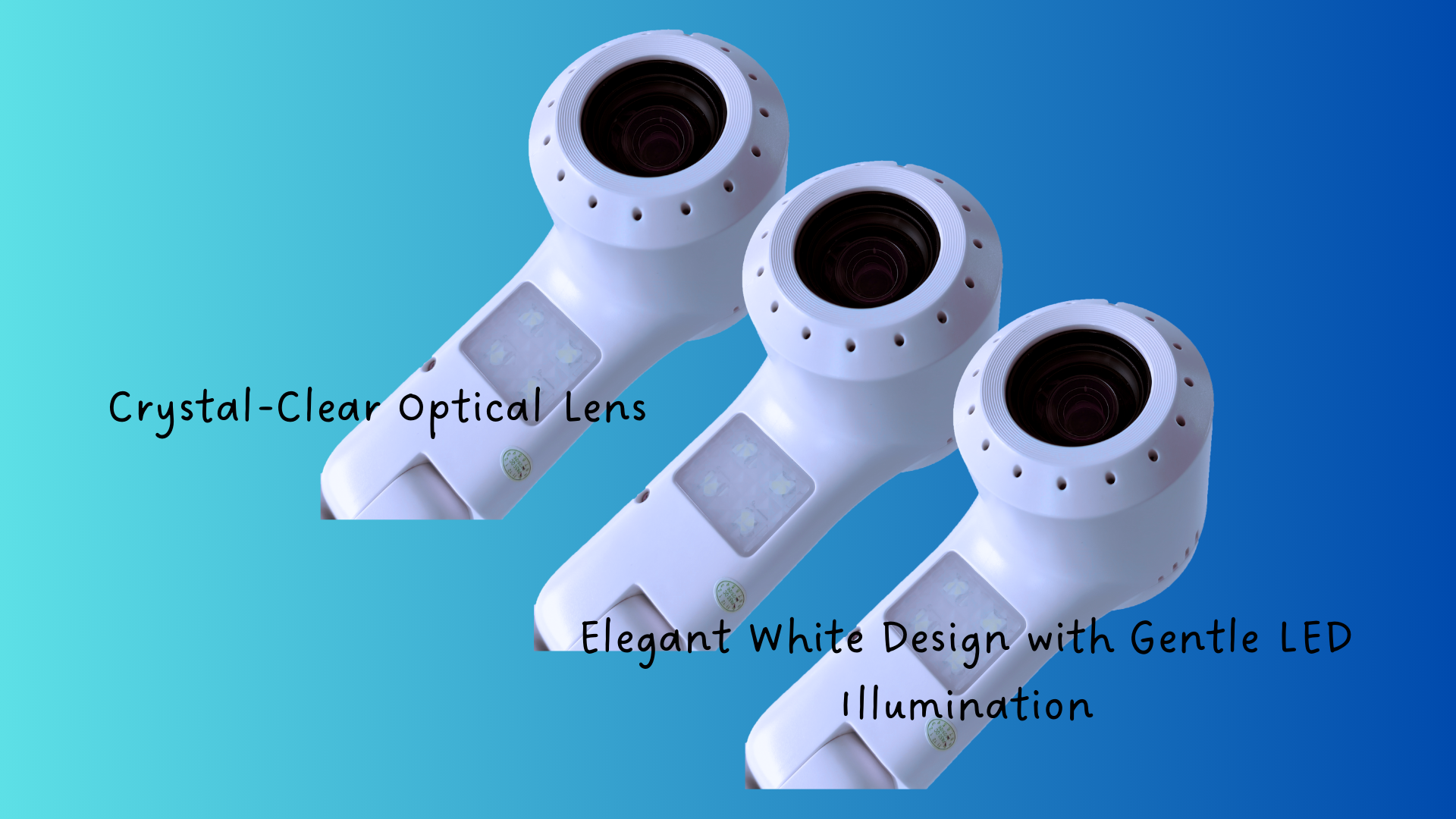 4K document camera lens close-up for ultra HD display